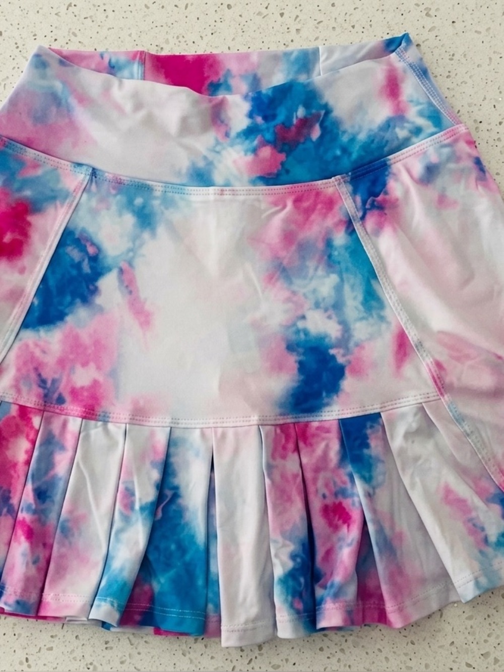 Dona Jo Flirty Skirt 14.5" Hipster Tie Dye Athletic Skort Size Small / Size 1 - Picture 2 of 5